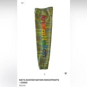 Aviator Nation camo sweatpants size 10 kids
